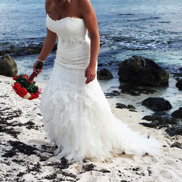 Almost brand new wedding dress!!! - Picture 1 of 9